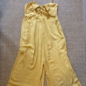 A Pea in the Pod, maternity jumpsuit, XS, gold